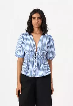 Блуза VMJARLOTTE TIE V NECK Vero Moda, мультиколор