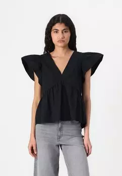 Блуза VMJARLOTTE V NECK Vero Moda, черный