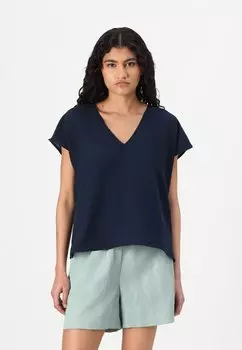 Блуза VMKITTA V NECK Vero Moda, темно-синий