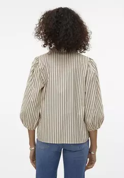 Блуза VMMALOU 3/4 V-NECK Vero Moda, кремовый
