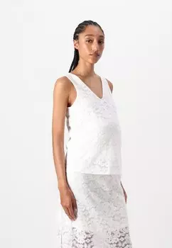 Блуза VMMHONEY V NECK SHORT Vero Moda Maternity, белый