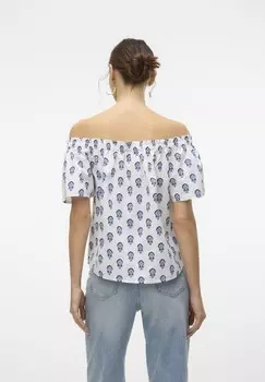 Блуза VMMYKONOS OFF SHOULDER Vero Moda, белый