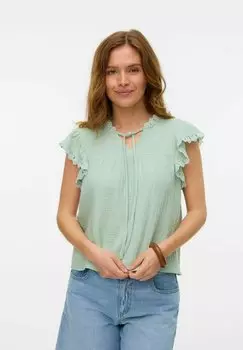 Блуза VMNATALI Vero Moda, цвет Silt Green