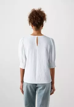 Блуза Vmnina Midi Vero Moda, ярко-белая