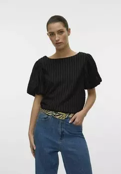 Блуза VMNOMI Vero Moda, черный