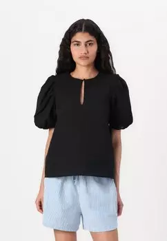 Блуза VMSANI FRONT KEYHOLE Vero Moda, черный