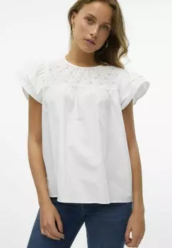 Блуза VMSINNA Vero Moda, кремовый