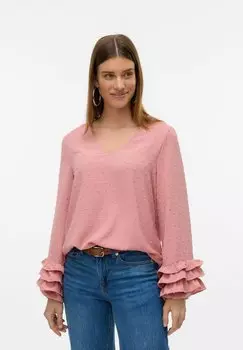 Блуза VMSTINNA Vero Moda, светло-розовый