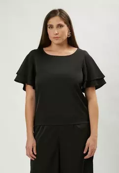 Блуза VOLANT SLEEVES Maison Form'elle, черный