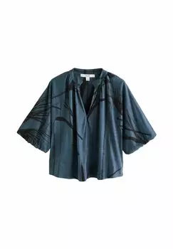 Блуза VOLUME SLEEVE V-NECK Next, синий