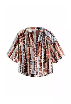 Блуза VOLUME SLEEVE V-NECK Next, сиреневый