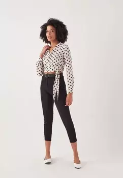 Блуза в горошек и цвет Herita, белый