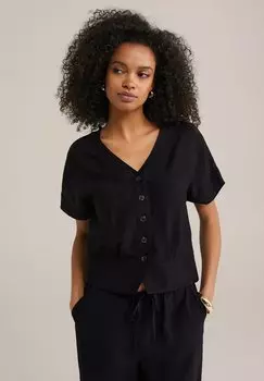 Блуза WE Fashion, черный