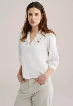 Блуза WE Fashion, молочный