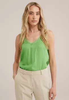 Блуза WE Fashion, пятнистый светло-зеленый