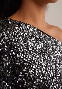 Блуза WE Fashion, серебристый