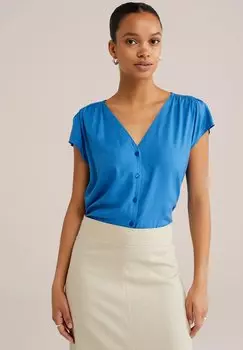 Блуза WE Fashion, синий