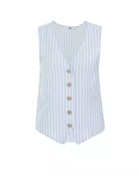 Блуза WE Fashion, светло-синий