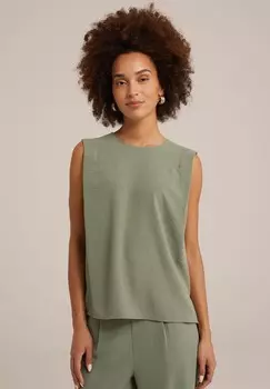 Блуза WE Fashion, светло-зеленый