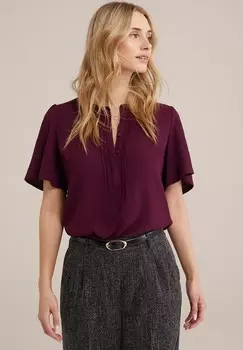 Блуза WE Fashion, темно-фиолетовый