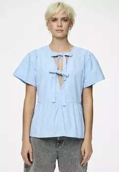 Блуза WENDBARES PCULA Pieces, синий