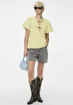 Блуза WENDBARES PCULA Pieces, желтый