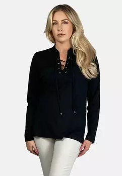 Блуза WITH BINDING REGINA FASHION, черный