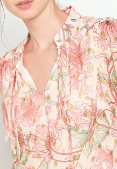Блуза WITH FLORAL PRINT LolaLiza, цвет Nude