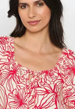 Блуза WITH FLORAL PRINT LolaLiza, красный