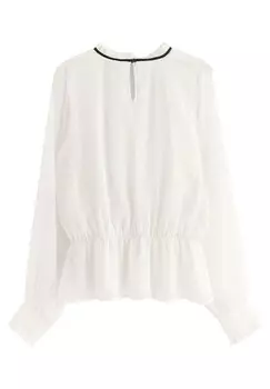 Блуза WITH FRILLS Lindex, белый