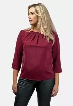 Блуза WITH PLEATS REGINA FASHION, винно-красный