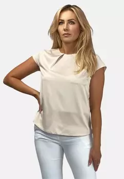 Блуза WITH TWO PLEATS REGINA FASHION, нюд