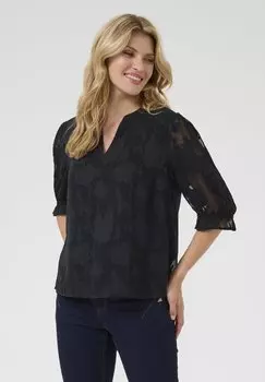 Блуза YANA Cream, черный