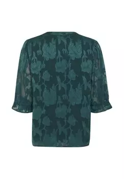 Блуза YANA Cream, темно-зеленый