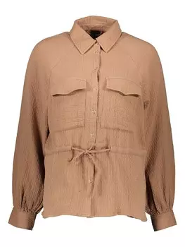 Блуза YAS, светло-коричневый