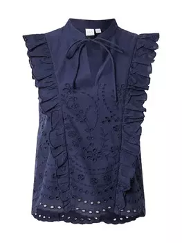 Блуза YAS YASLuma, темно-синий