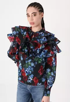 Блуза YASFLOMERA YAS, черный