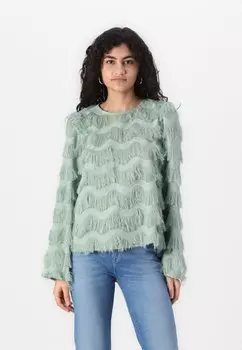Блуза YASRIA SHOW YAS, светло-зеленый