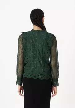 Блуза YASSOPHIRA YAS, темно-зеленый
