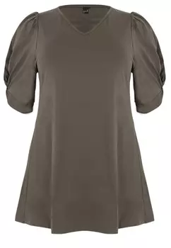 Блуза Yoek, оливковый