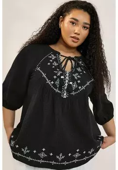 Блуза Yours Clothing, черный