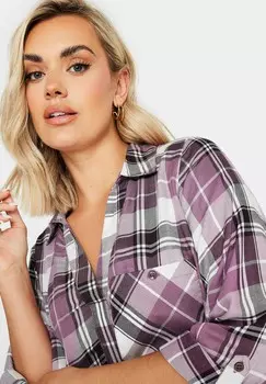 Блуза Yours Clothing, фиолетовый