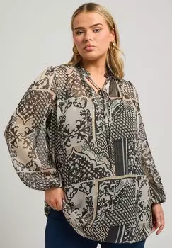 Блуза Yours Clothing, коричневый