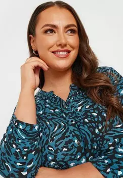 Блуза Yours Clothing, синий