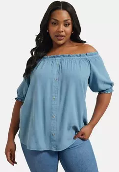 Блуза Yours Clothing, синий