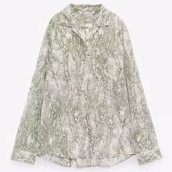 Блуза Zara Animal Print, мультиколор