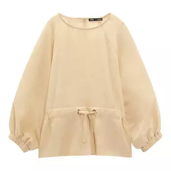 Блуза Zara With Cord, песочный