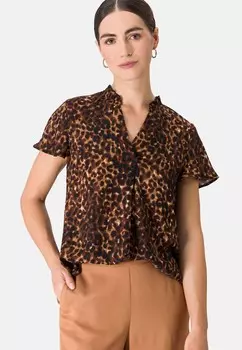 Блуза zero, коричневый