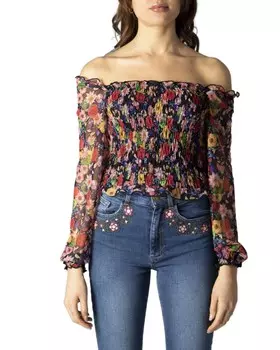 Блуза женская Desigual с открытыми плечами, мультиколор