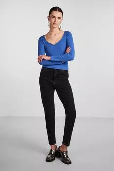 Блуза Женское/Девочка Марина PIECES, темно-синий